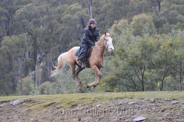 NHC_0127.jpg - Joanna Ellison crossing the dam